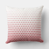 テラコッタ水玉模様モダンホワイト クッション (裏面)