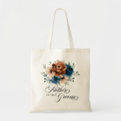 テラコッタ海軍の緑の母の新郎 トートバッグ (正面)