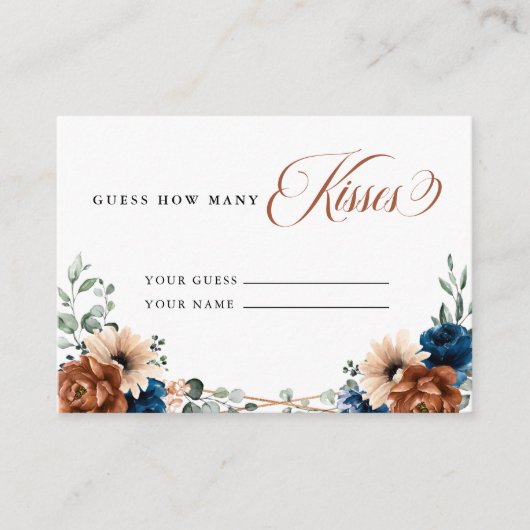 テラコッタ海軍の緑はどれだけのキス エンクロージャーカード (正面)