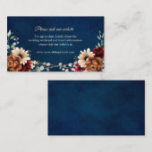 テラコッタ海軍ブルゴーニュ緑のウェブサイト詳細 エンクロージャーカード (正面/裏面)