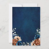 テラコッタ海軍ブルーグリーン日付を保存 (裏面)