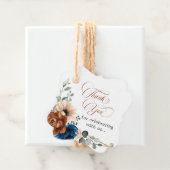 テラコッタ海軍ブルーグリーン結婚リーありがとう フェイバータグ (インサイチュ)