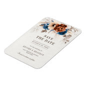 テラコッタ海軍ブルーパンパスグラスセーブ マグネット (左側)