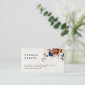 テラコッタ海軍ブルーパンパスグラス結婚ズのウェブサイト エンクロージャーカード (スタンド正面)