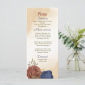 テラコッタ海軍ブルーフローラ結婚グリーン メニュー (スタンド正面)