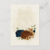 テラコッタ海軍結婚フローラ詳細 エンクロージャーカード (裏面)