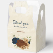 テラコッタ海軍結婚フローラ フェイバーボックス (見開き)