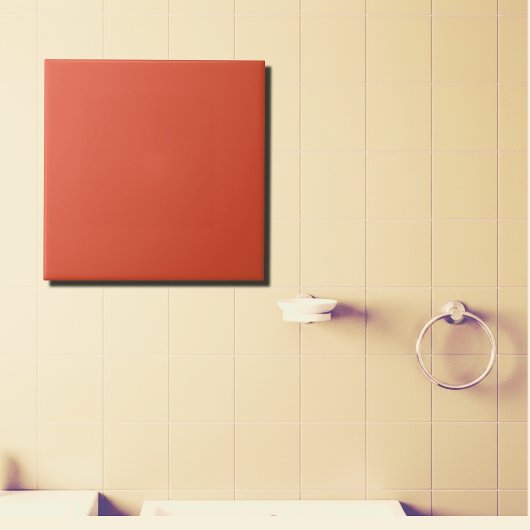 テラコッタ無地の タイル