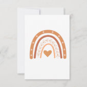 テラコッタ男女兼用ボホレインボーカスタムウ サンキューカード (裏面)