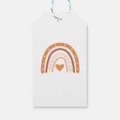 テラコッタ男女兼用ボホ虹ありがとう ギフトタグ (裏面)