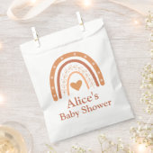 テラコッタ男女兼用ボホ虹 フェイバーバッグ (クリップ留めされた状態)