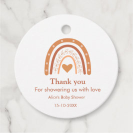 テラコッタ男女兼用レインボーありがとう フェイバータグ