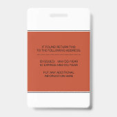 テラコッタ登録ナースカドゥセウス写真 バッジ (裏面)