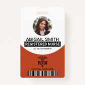 テラコッタ登録ナースカドゥセウス写真 バッジ (正面)