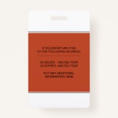 テラコッタ登録ナースカドゥセウス写真 バッジ (裏面)