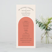 テラコッタ砂漠の地球トーンシンプルモダンアーチ (スタンド正面)