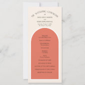 テラコッタ砂漠の地球トーンシンプルモダンアーチ (正面)