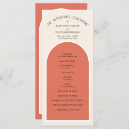 テラコッタ砂漠の地球トーンシンプルモダンアーチ