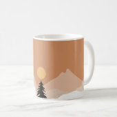 テラコッタ砂漠テーマ結婚ズ コーヒーマグカップ (正面右)