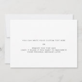 テラコッタ私のリングや輪ベアウェディングデイカード 招待状 (裏面)