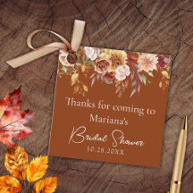 テラコッタ秋フローラブライダルシャワー