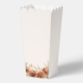 テラコッタ秋フローラ結婚ズサンキューポップコーン フェイバーボックス (裏面)