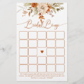 テラコッタ秋ブライダルシャワービンゴゲーム (正面)