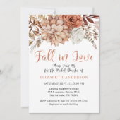 テラコッタ秋ボホフローラブライダルシャワー 招待状 (正面)