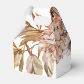 テラコッタ秋結婚の花の配置 フェイバーボックス (裏面サイド)