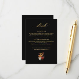 テラコッタ秋結婚フローラの情報エンクロージャカード エンクロージャーカード