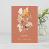 テラコッタ紅葉ブライダルシャワーありがとう 招待状 (スタンド正面)