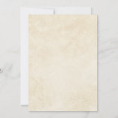 テラコッタ紅葉ボホ秋の結婚式 セーブザデート (裏面)