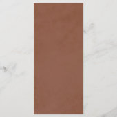 テラコッタ紅葉ボホ秋の結婚式 メニュー (裏面)