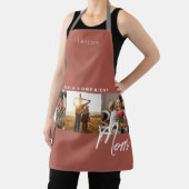 テラコッタ素朴スリーフォト料理エプロン エプロン (インサイチュ)