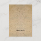 テラコッタ素朴テクスチャロゴイヤリングディスプレイ 名刺 (裏面)