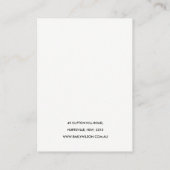 テラコッタ素朴テクスチャロゴイヤリングディスプレイ 名刺 (裏面)