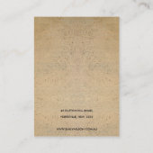 テラコッタ素朴テクスチャロゴイヤリングディスプレイ 名刺 (裏面)