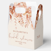 テラコッタ素朴フローラ秋ブライダルシャワー フェイバーボックス (オープン)