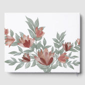 テラコッタ素朴フローラ&リーフ結婚ズ ゲストブック (裏面)