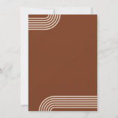 テラコッタ素朴ボホアーキッモダンド結婚ズ 招待状 (裏面)