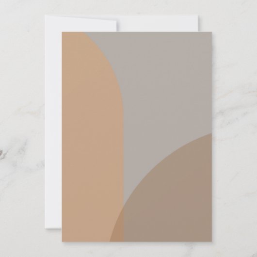 テラコッタ素朴ボホアーチモダンーズ 招待状 (裏面)