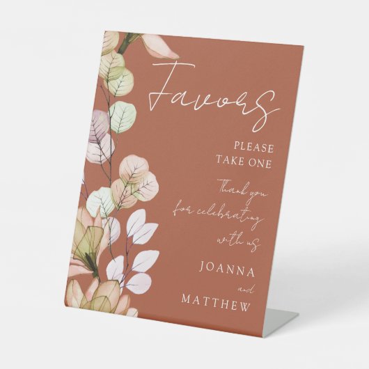 テラコッタ素朴ボホトランスペアレントフローラの恩恵 台座サイン (正面)