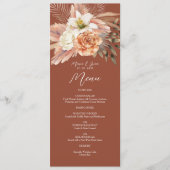 テラコッタ素朴ボホ結婚ズ メニュー (正面)