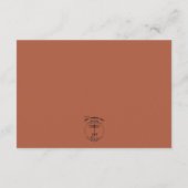 テラコッタ素朴ラストフラワーズ披露宴 エンクロージャーカード (裏面)