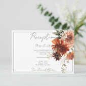 テラコッタ素朴ラストフラワーズ披露宴 エンクロージャーカード (スタンド正面)