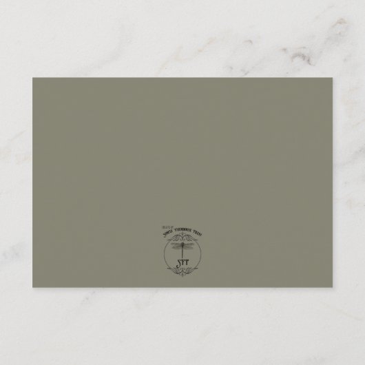 テラコッタ素朴ラストフラワーズ披露宴 エンクロージャーカード (裏面)