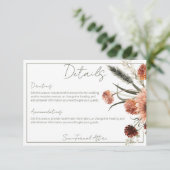 テラコッタ素朴ラストフラワーズ詳細 エンクロージャーカード (スタンド正面)