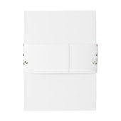 テラコッタ素朴ー燃えたオレンジ色の錆びフローラ結婚の 招待状ベリーバンド (裏面例)