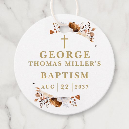 テラコッタ素朴植物学フローラバプテモダンィス フェイバータグ (正面)