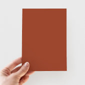 テラコッタ素朴秋フローラ感謝祭ディナー 箔招待状